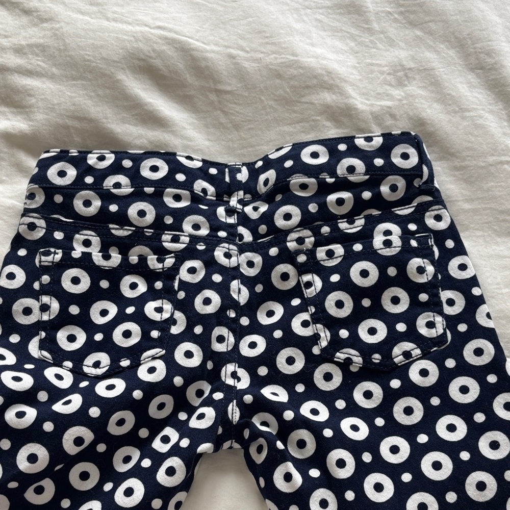 Gymboree Girls Navy and White Polka Dot Pants - Size 7 - Picture 5 of 7